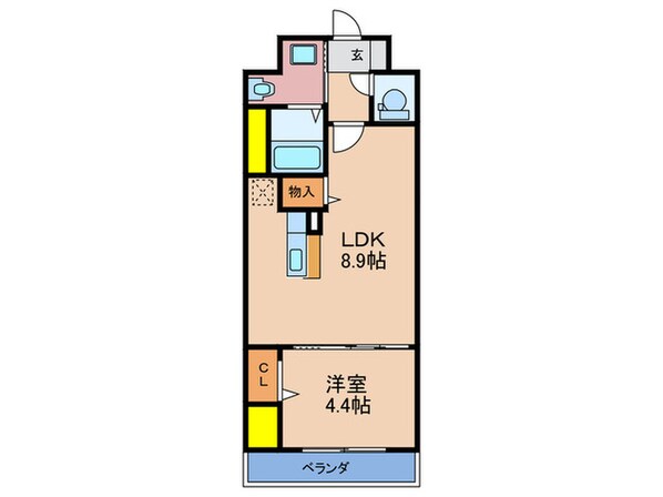 オリーブコートの物件間取画像